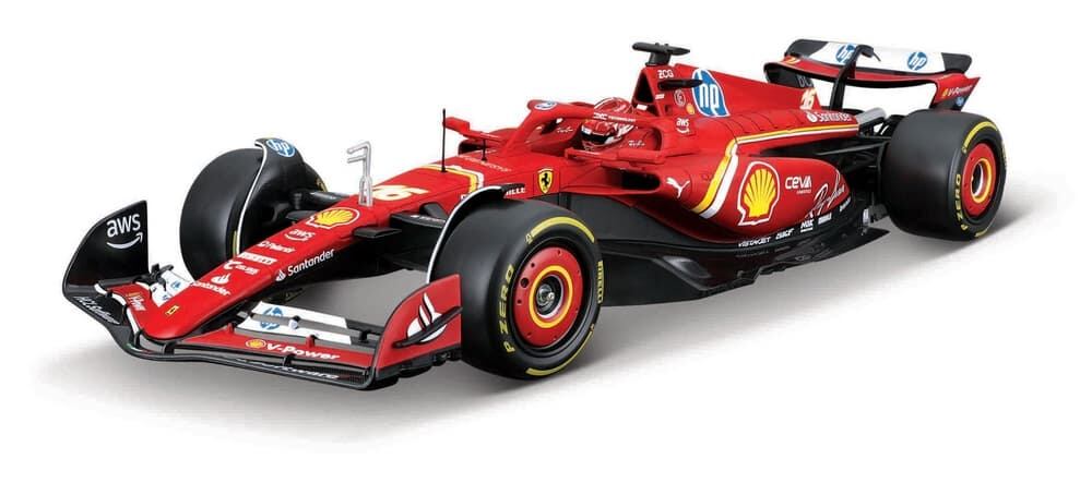 Levně Bburago - RACING MODEL KIT, Formule Ferrari SF24 (2024), #16 Charles Leclerc, 1:24