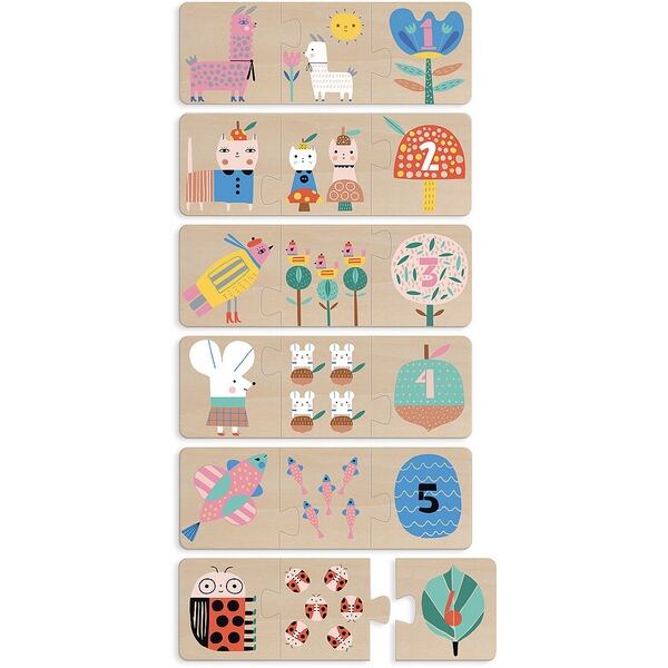 Levně Vilac Dřevěné puzzle maminka a mládě