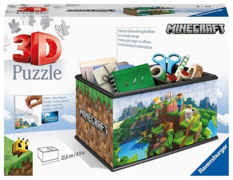 Levně Ravensburger 3D Puzzle 112869 Úložná krabice Minecraft 216 dílků