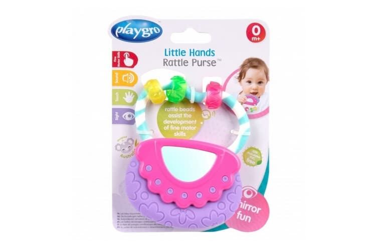 Levně Playgro Moje první chrastítko kabelka