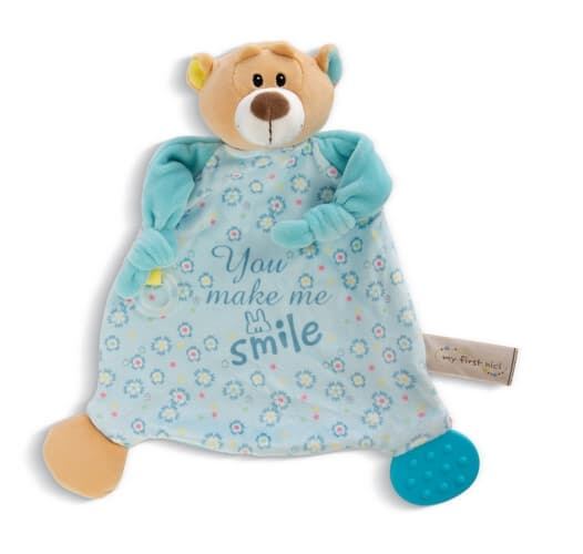 Nici Baby muchláček mazlicí dečka medvídek s kousátkem pro miminko 175103