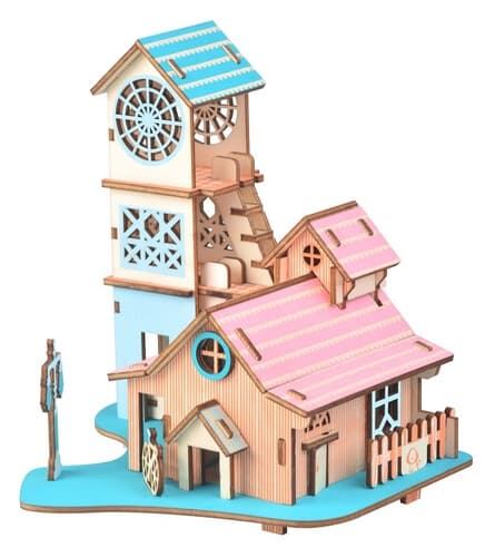 Levně Woodcraft Dřevěné 3D puzzle Vila u řeky