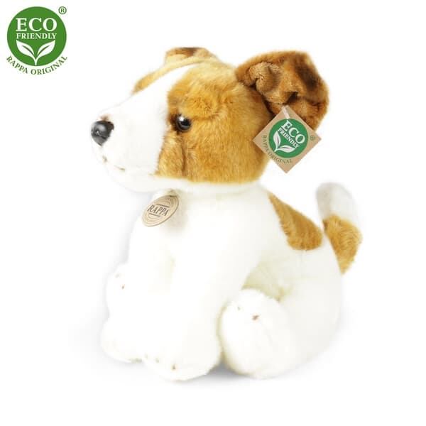Plyšový pes jack russell teriér sedící 30 cm ECO-FRIENDLY