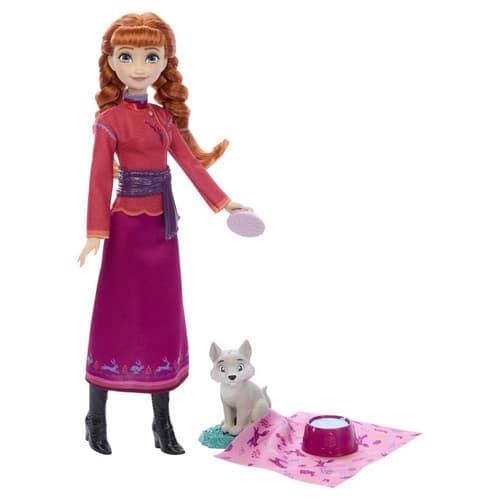 Levně Mattel Anna Ledové Království Frozen set s vlčetem a doplňky