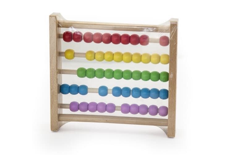 Dřevěné počítadlo pro děti
