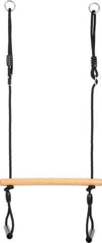 Levně small foot Trapézová houpačka s gymnastickými kruhy Black Line