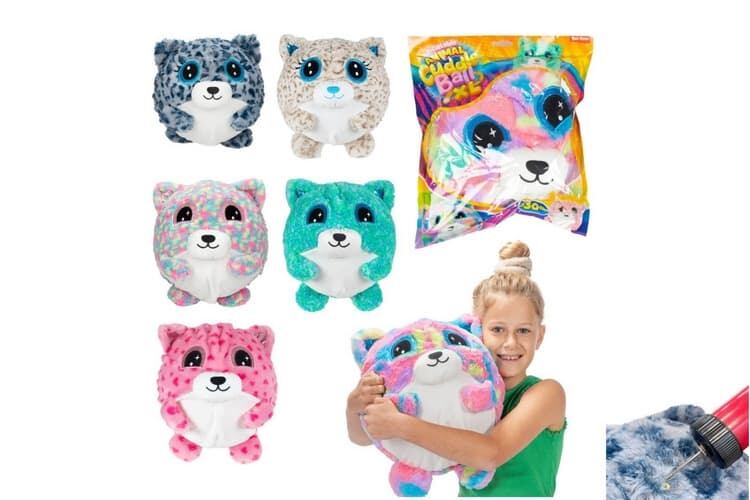 Nafukovací plyšový míč se zvířátkem