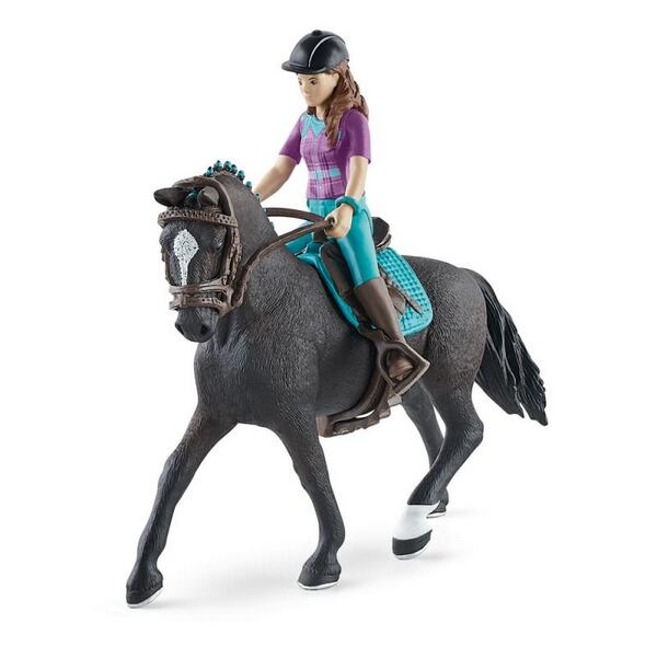 Schleich 42541 Hnědovláska Lisa s pohyblivými klouby na koni schleich koně od výrobce Schleich Schleich 42541 Hnědovláska Lisa s pohyblivými klouby na koni