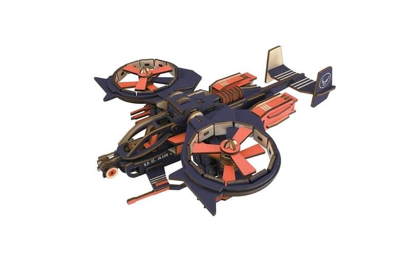Levně Woodcraft Dřevěné 3D puzzle Bojový letoun RAD