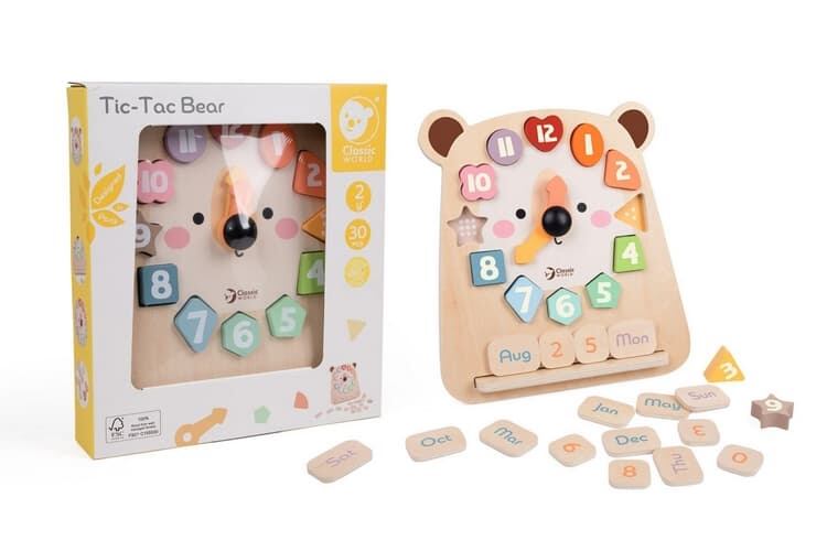 Hodiny medvěd výukové