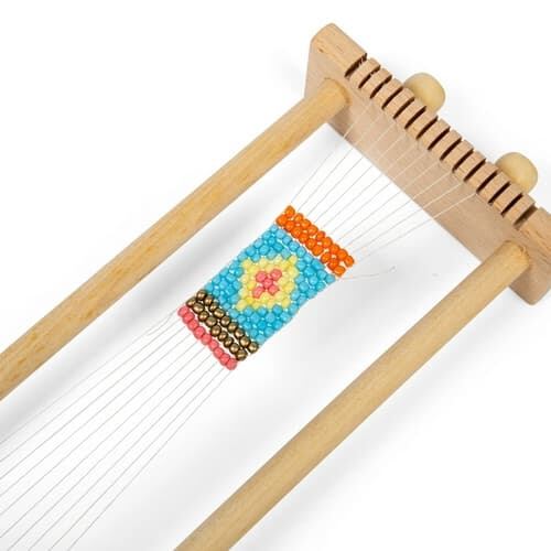 Bigjigs Toys Tkalcovský stav na korálky (obrázek 5)