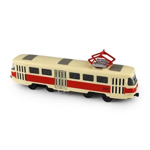 Levně Rappa Kovová česká retro tramvaj 16 cm BRNO