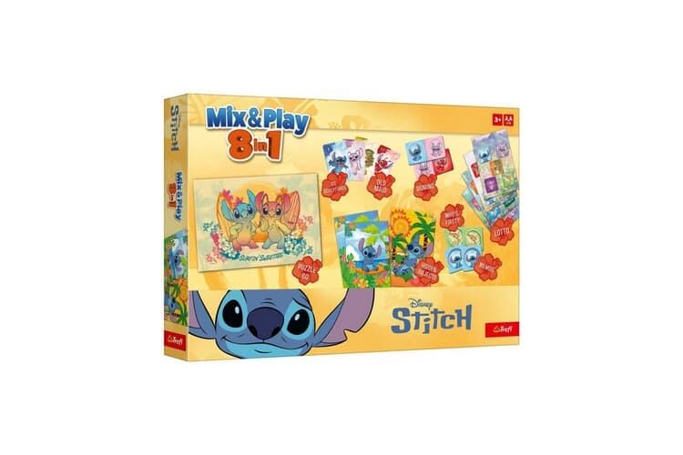 Mix & Play 8v1 STITCH společenské hry v krabici