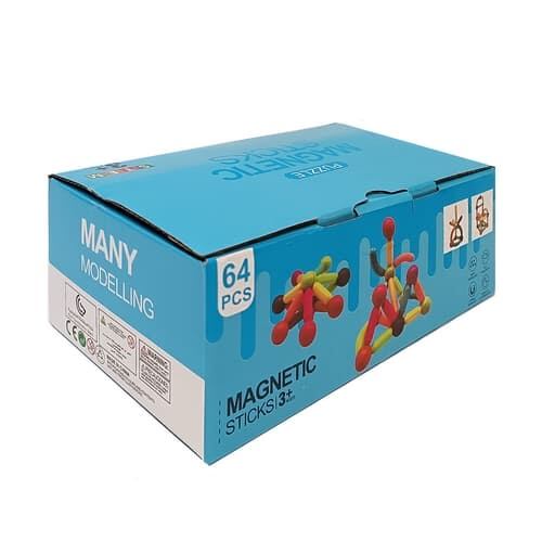 Magnetická stavebnice 64 ks