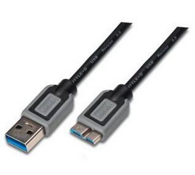 Digitus AK-300117-003-S USB 3.0 kabel, USB A - Micro USB B, M / M, 0,25 m,UL, bl