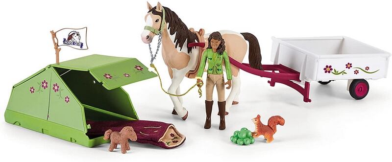 Schleich 42533 Sarah s koníkem a zvířátky kempují schleich koně od výrobce Schleich Schleich 42533 Sarah s koníkem a zvířátky kempují