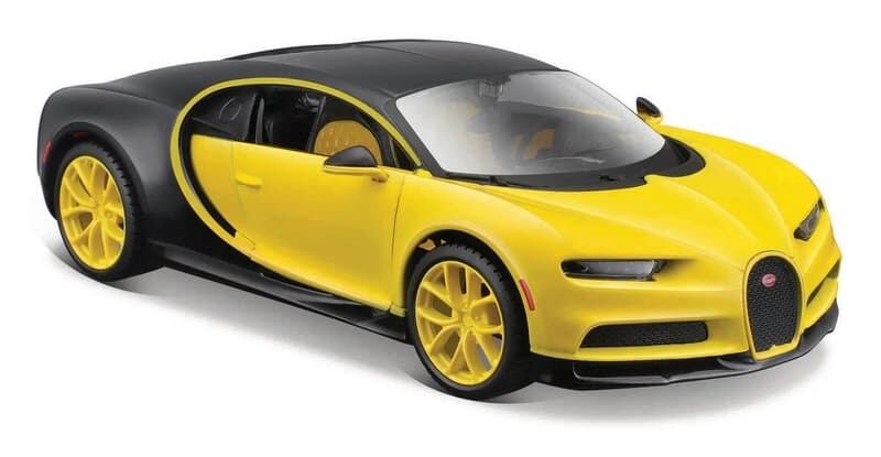Maisto Bugatti Chiron žlutá/černá 1:24