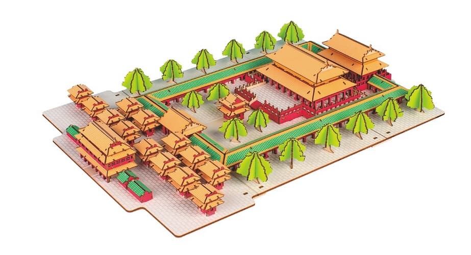 Levně Woodcraft Dřevěné 3D puzzle Konfuciův chrám