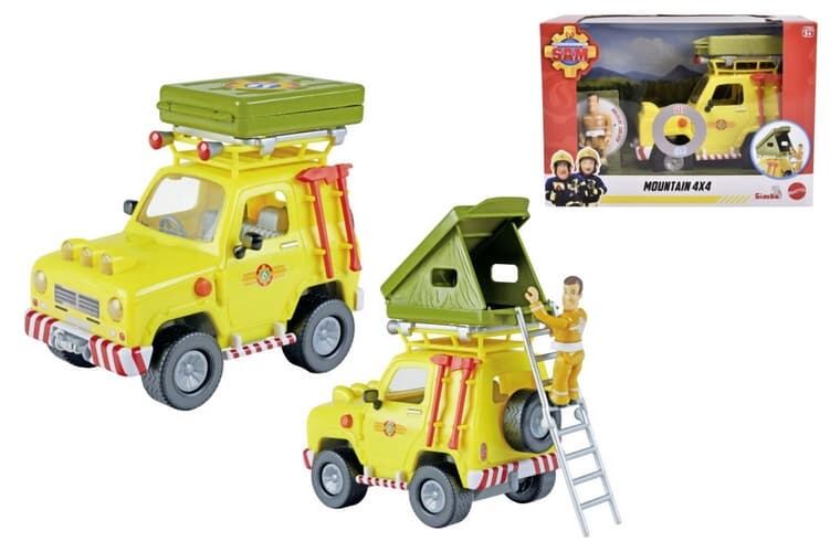 Levně Simba Požárník Sam auto Mountain 4x4 s figurkou 16 cm