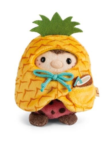 NICI plyš MyMochi Beruška Dozz 8 cm v kostýmu ananas s kokosem,set dárkové bal.