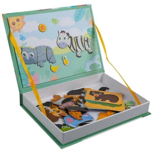 Montessori vzdělávací puzzle africká zvířata