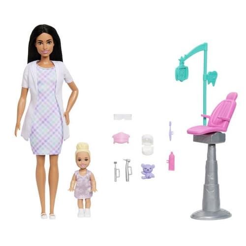Barbie herní set povolání - zubařka černovláska