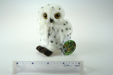 Sova sněžná 18 cm