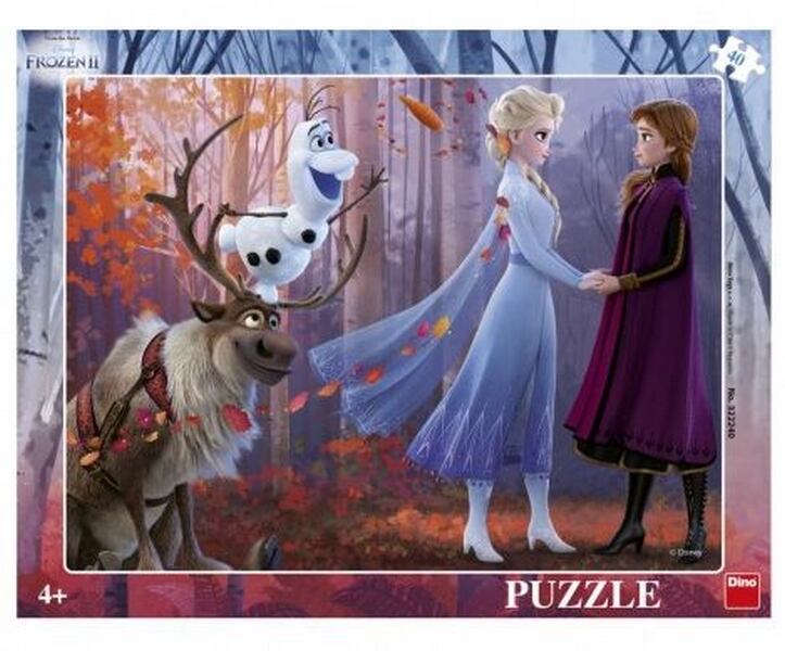 Levně Puzzle deskové Ledové království II/Frozen II 37x29cm 40 dílků