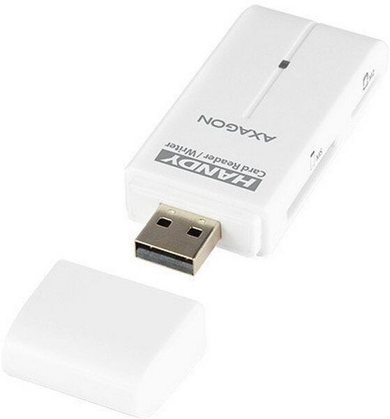 AXAGON externí HANDY čtečka 4-slot SD/TF/MS/M2, bílá
