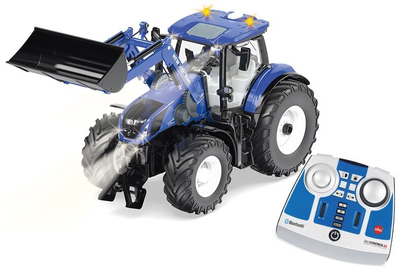 SIKU Control 6798 - Bluetooth, New Holland T7.315 s předním nakladačem a dálk.ovladačem