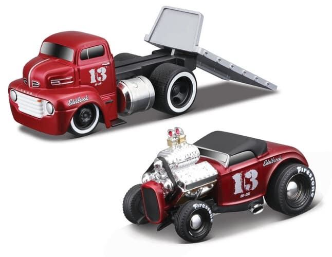 Maisto -  Ford COE Flatbed Ford Roadster 1950, 1:64