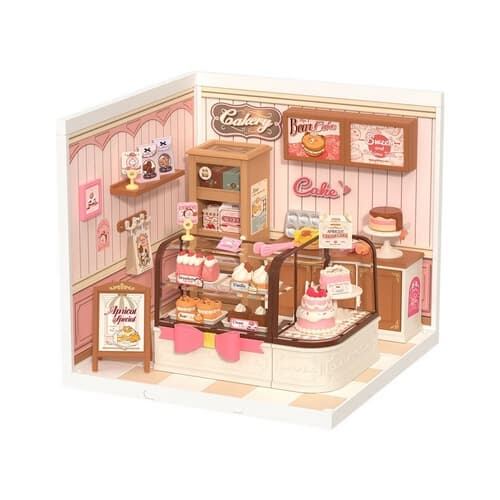 RoboTime 3D dřevěná skládačka Miniatura domečku Cukrárna Tasty