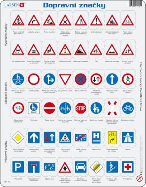 Larsen Dopravní značky 48 dílků