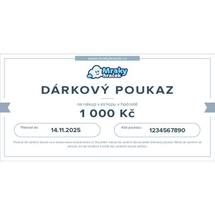 Dárkový poukaz 1000 Kč