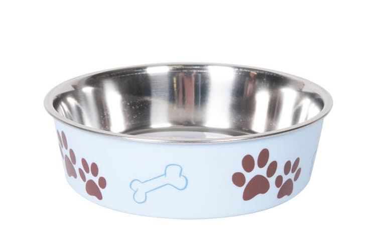 Levně Karlie Miska nerezová s plastovým opláštěním modrá 23cm 2200ml