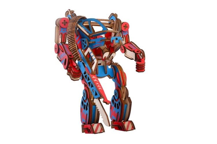 Levně Woodcraft Dřevěné 3D puzzle Powersuit barevný