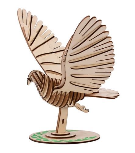 Levně Woodcraft Dřevěné 3D puzzle Holub