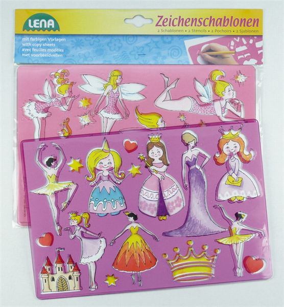 Levně Lena Kreslící šablony Princezny baletky