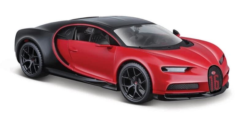 MaistoBugatti Chiron Sport červeno černá 1:24