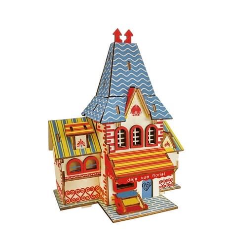 Levně Woodcraft Dřevěné 3D puzzle Květinářství