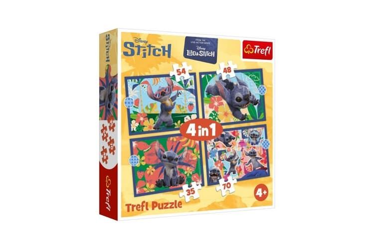 TREFL Lilo & Stitch Prázdniny na Havaji 4v1 35,48,54,70 dílků