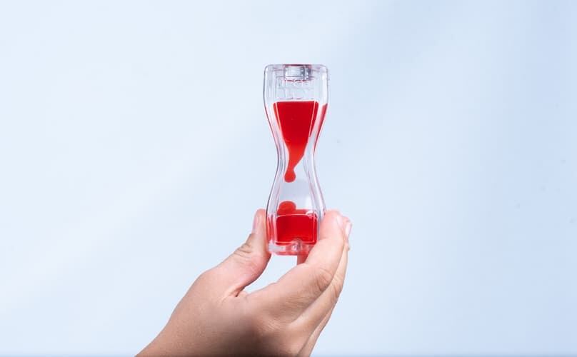 Glumi Fidget Blox Vision - barevná láva - červená