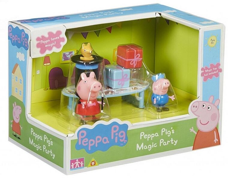 TM Toys PEPPA PIG - sada kouzelník + 2 figurky