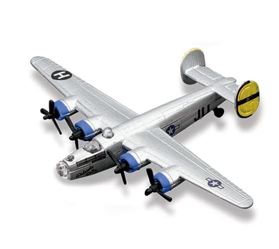 Maisto - Fresh Metal Tailwinds - letadla, B-24 Liberator, stříbrná