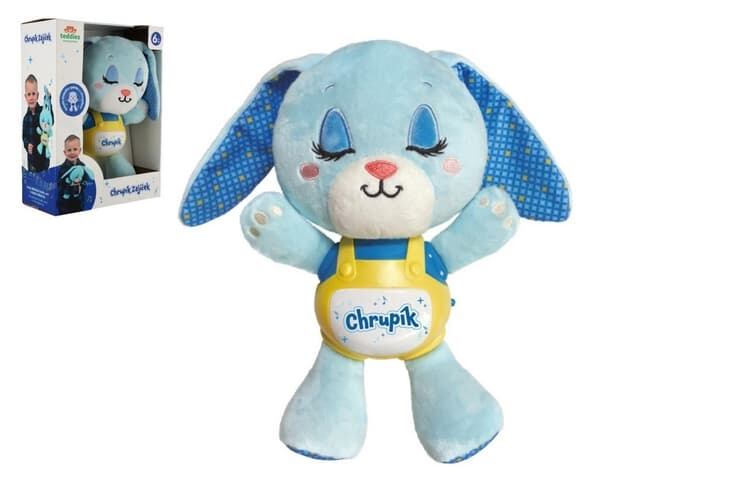 Zajíček Chrupík usínáček se světlem a zvuky na baterie pro děti 6m+