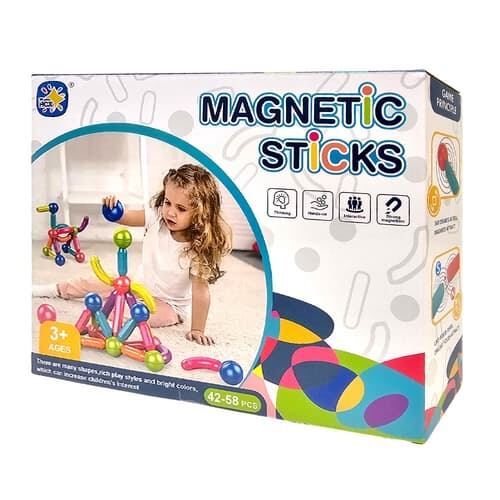 Magnetická stavebnice 58 ks