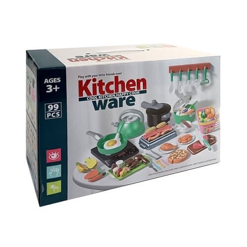 Sada nádobí zelená 99 ks