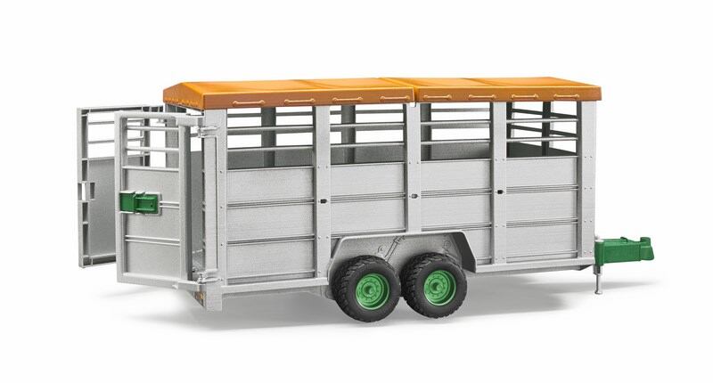 Levně Bruder 2227 Přívěs pro přepravu zvířat s figurkou krávy