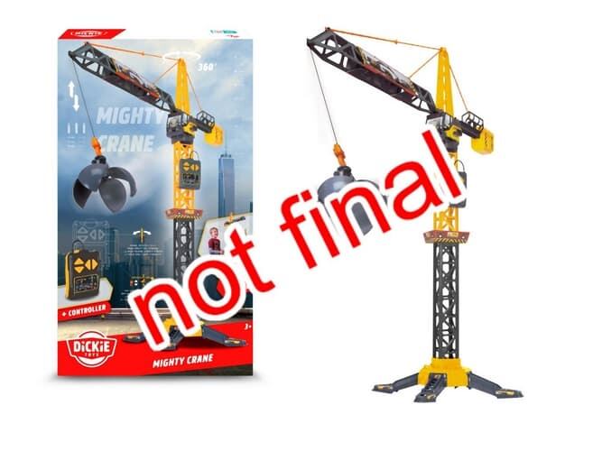 Levně Dickie Jeřáb Mighty Crane 110 cm, na kabel