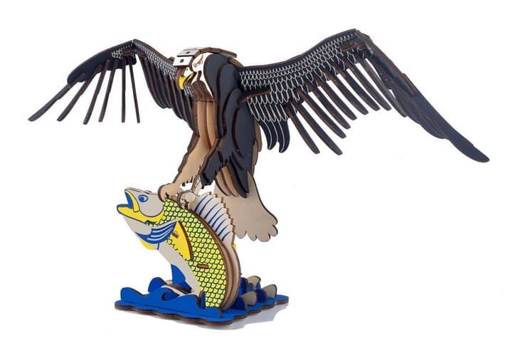 Levně Woodcraft Dřevěné 3D puzzle Orel